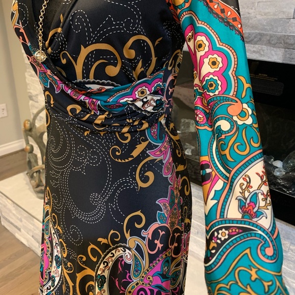 Paisley Print Maxi Dress - Picture 5 of 9